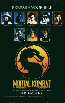 Mortal Kombat (rev 1.0 08-08-92) Game Cover
